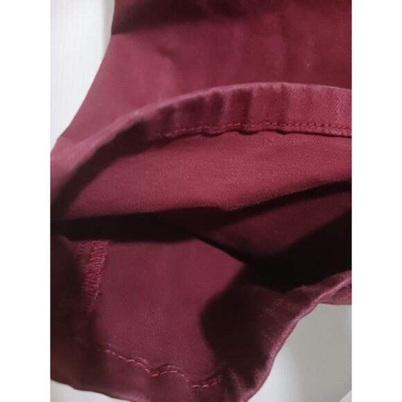 Soft surroundings woman’s‎ pull-on jeans burgundy with button no zipper sz Large - Picture 10 of 15